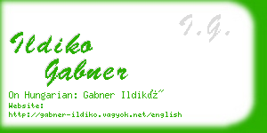 ildiko gabner business card